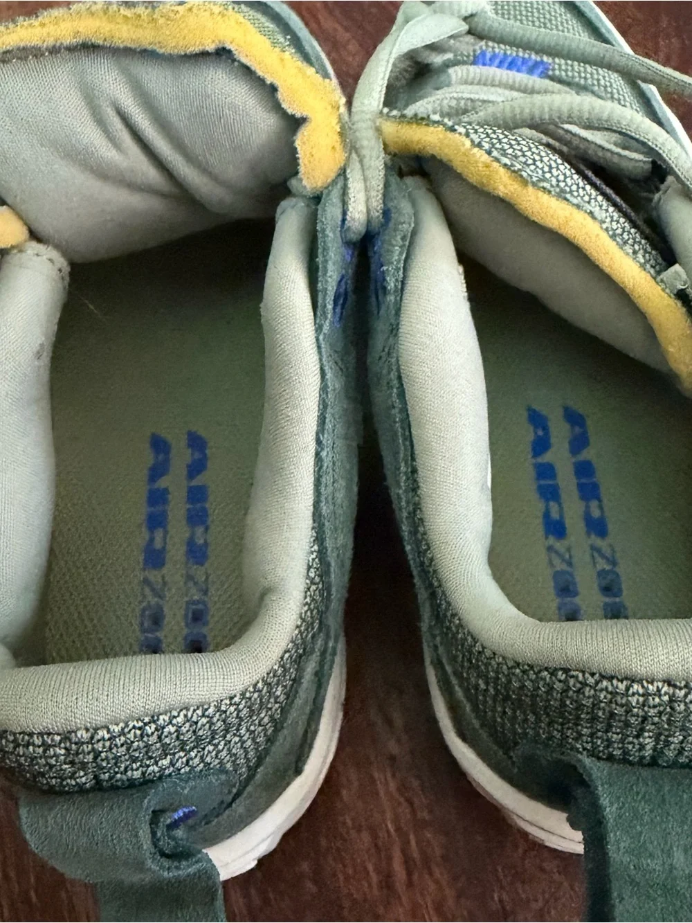 Nike Kids Olive Green and Blue SB Sneakers